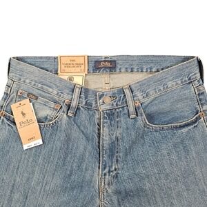 Polo Ralph Lauren Varick Slim Straight Jeans 31x34 Medium Wash Denim Casual NEW
